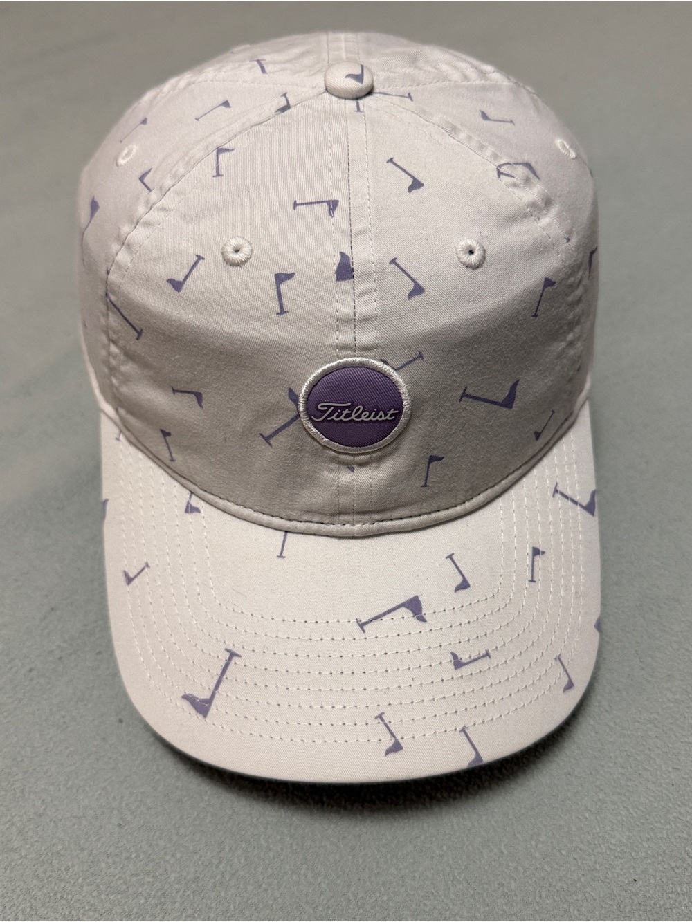 Titleist Lavender and White Golf Print Cap